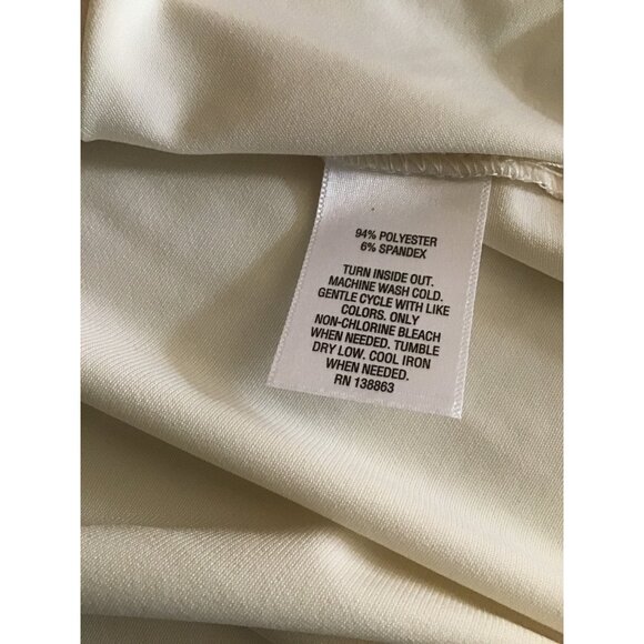 JM COLLECTION- WOMENS WHITE TANK CAMI TOP SIZE LARGE - Picture 6 of 6